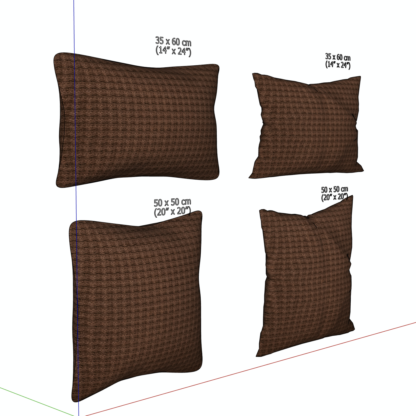 "ESPRESSO" WOVEN PILLOW - 3D SKETCHUP FILE (.skp)