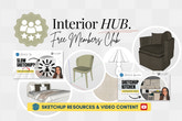 Free SketchUp Materials, Furniture and SketchUp Tutorial Videos