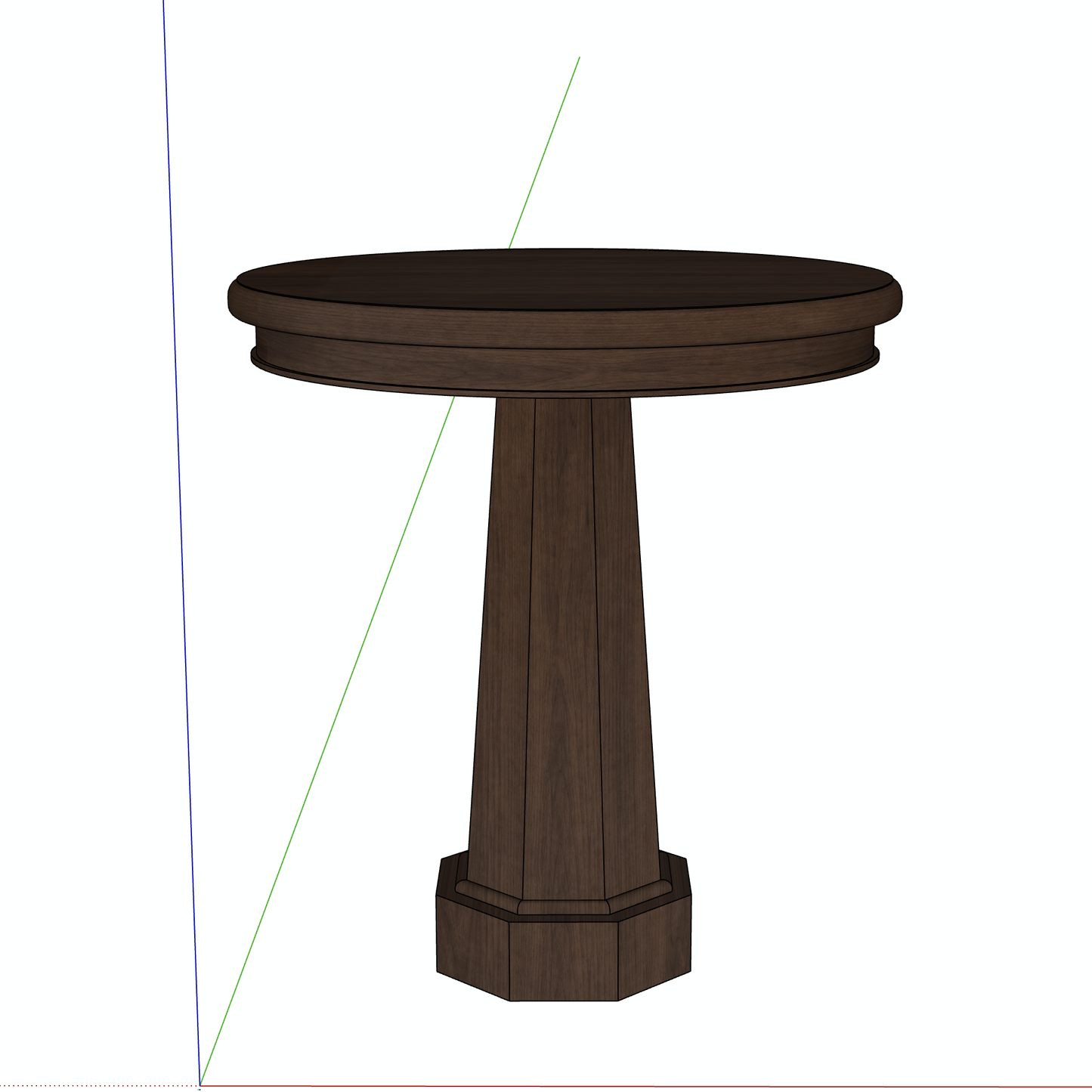 "ROWAN" SIDE TABLE - 3D SKETCHUP FILE (.skp)