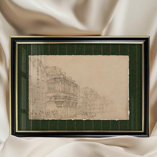 Framed Giclée Art Print "European Architecture " 12.6” x 9,3” - MADE TO ORDER