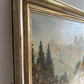 Vintage 1953 Alpine Landscape Oil Painting - 28.5"x25"