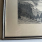 Vintage 1930s German Lakeview Etching Print – 18"x15"