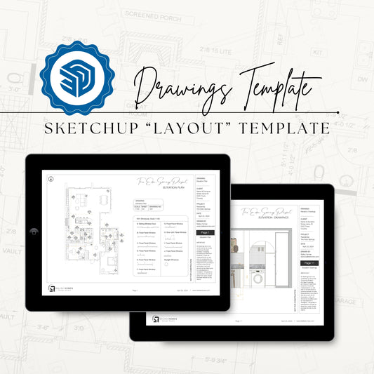 DRAWINGS TEMPLATE 🌟 SketchUp LayOut Template