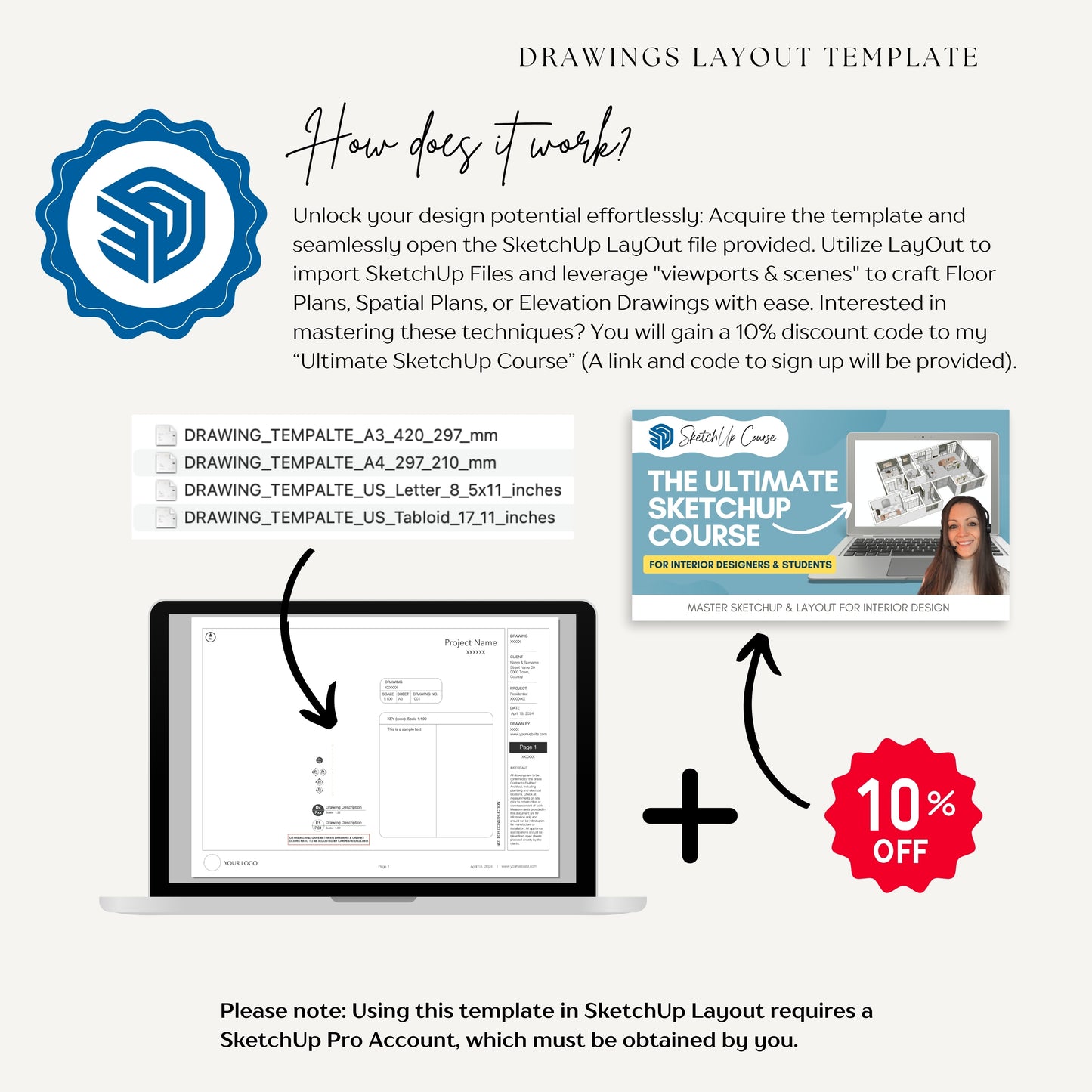 DRAWINGS TEMPLATE 🌟 SketchUp LayOut Template