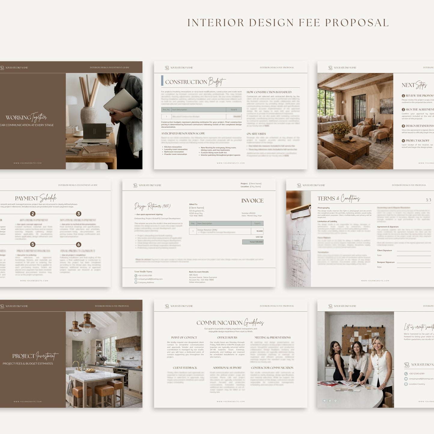 PRICE QUOTE TEMPLATE 🌟 Design Quotation Invoice 🌟 Canva Template