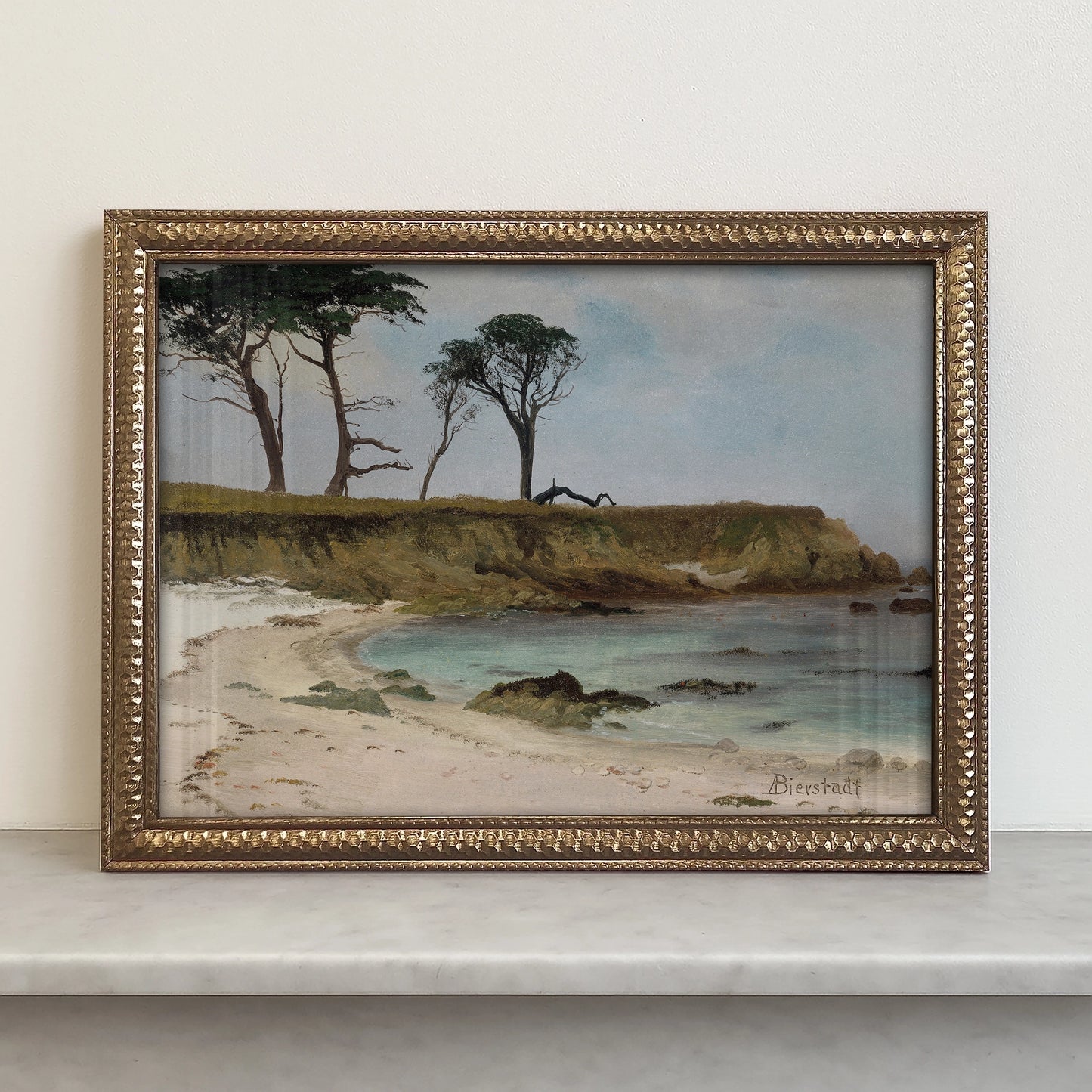 Mini Framed Giclée Art Print "Driftwood Cove" 8"x6" - MADE TO ORDER