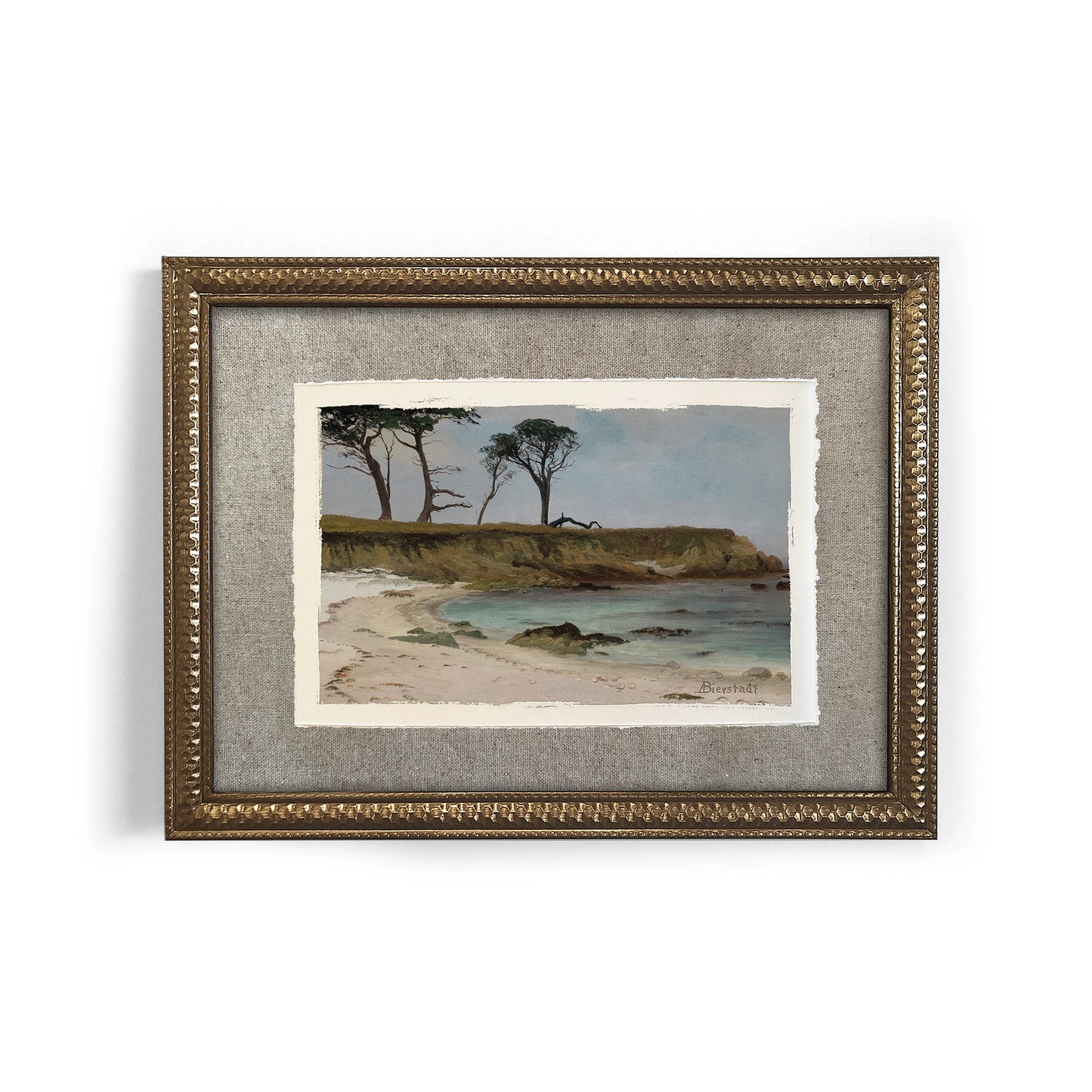 Mini Framed Giclée Art Print "Driftwood Cove" 8"x6" - MADE TO ORDER