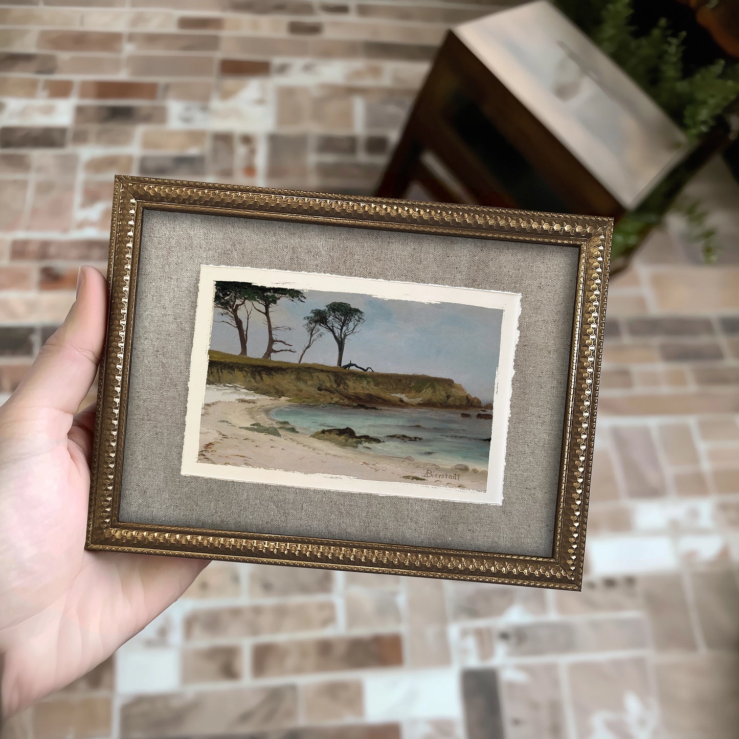 Mini Framed Giclée Art Print "Driftwood Cove" 8"x6" - MADE TO ORDER