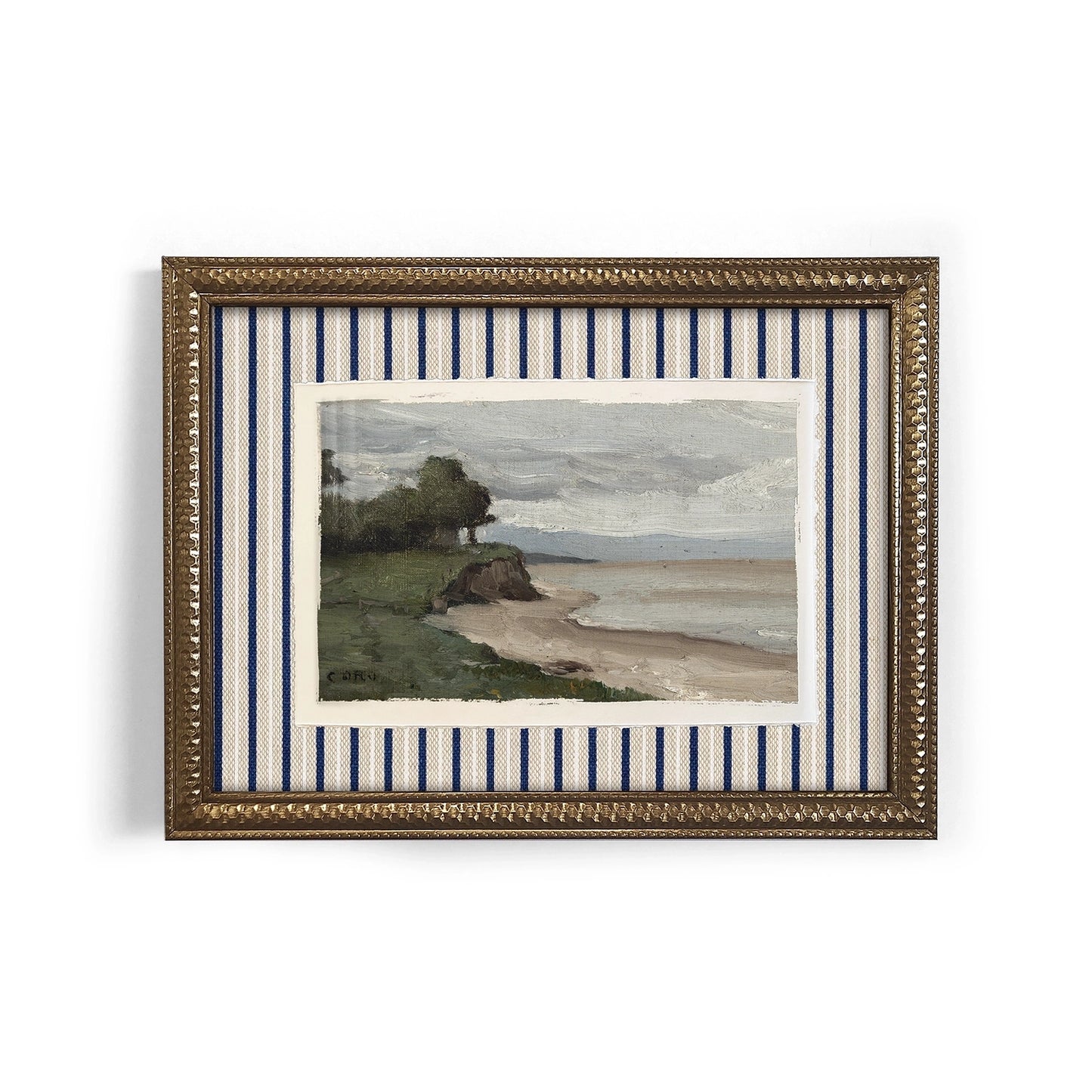 Mini Framed Giclée Art Print "Coastal Calm" 8"x6" - MADE TO ORDER