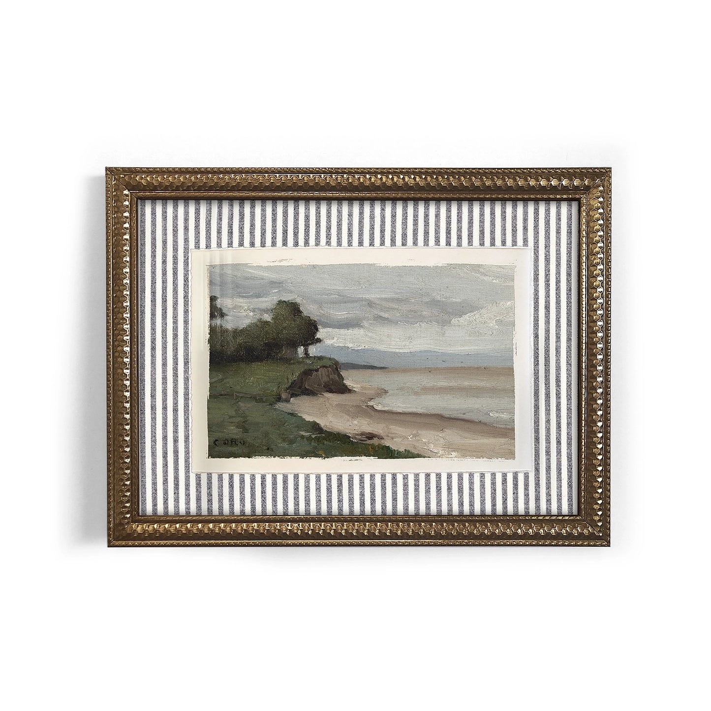 Mini Framed Giclée Art Print "Coastal Calm" 8"x6" - MADE TO ORDER