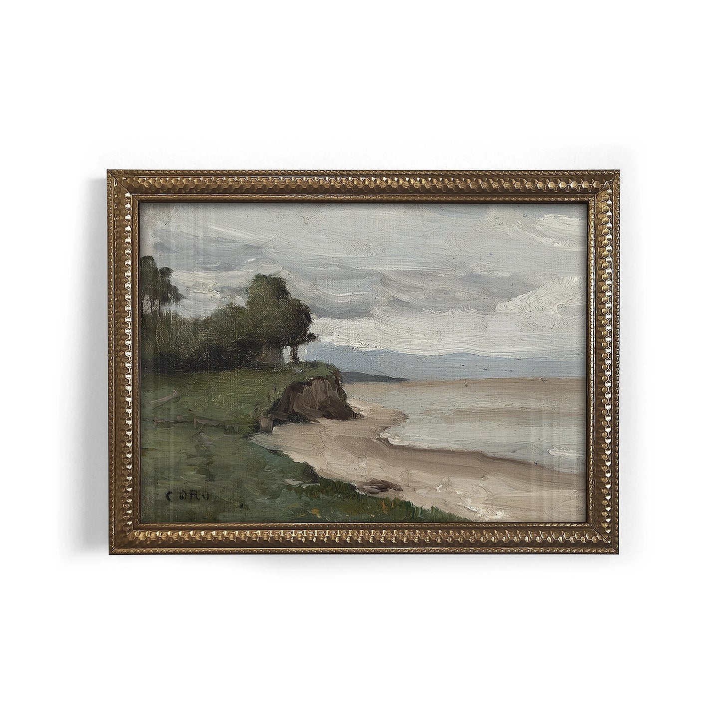Mini Framed Giclée Art Print "Coastal Calm" 8"x6" - MADE TO ORDER