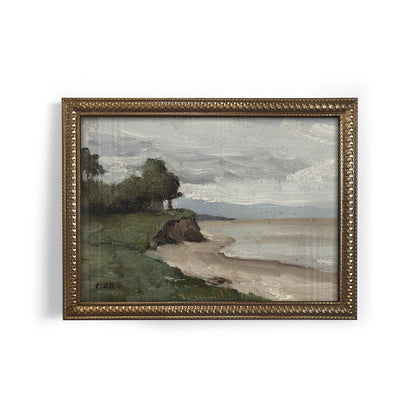 Mini Framed Giclée Art Print "Coastal Calm" 8"x6" - MADE TO ORDER