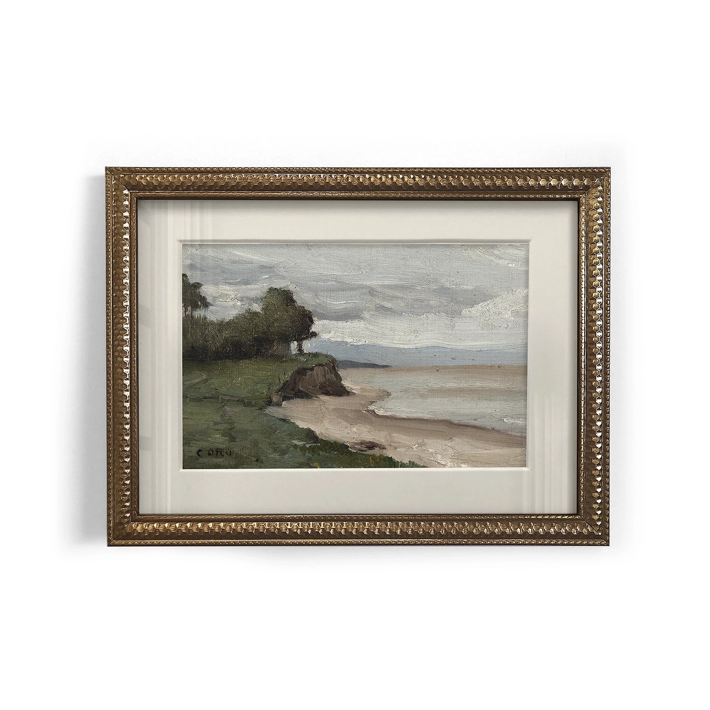 Mini Framed Giclée Art Print "Coastal Calm" 8"x6" - MADE TO ORDER