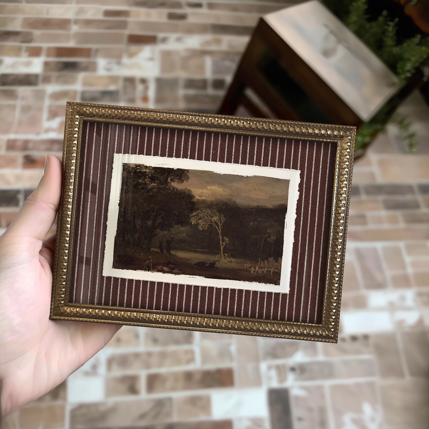 Mini Framed Giclée Art Print "Stillness in the Clearing" 8"x6" - MADE TO ORDER