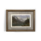 Mini Framed Giclée Art Print "Majestic Mountains" 8"x6" - MADE TO ORDER