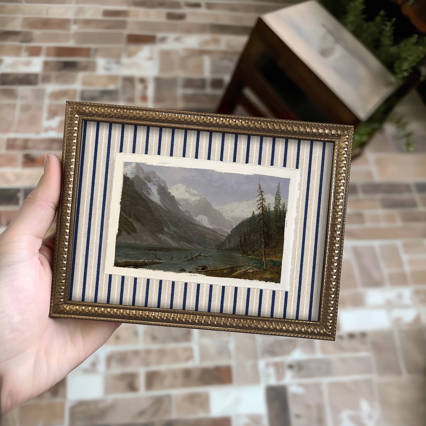 Mini Framed Giclée Art Print "Majestic Mountains" 8"x6" - MADE TO ORDER