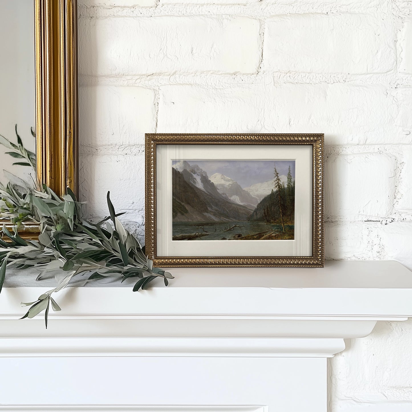 Mini Framed Giclée Art Print "Majestic Mountains" 8"x6" - MADE TO ORDER