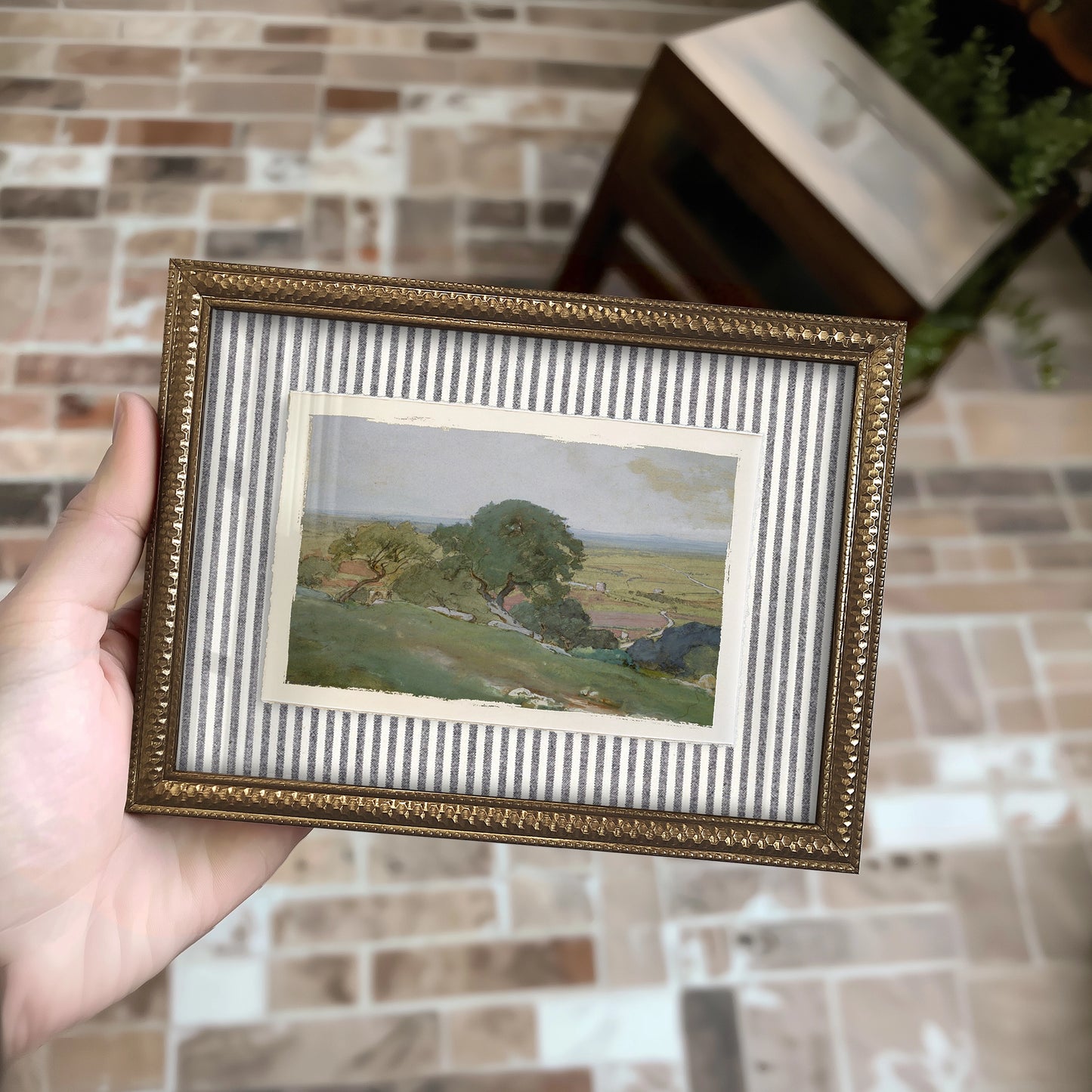 Mini Framed Giclée Art Print "Beneath the Oaks" 8"x6" (20x15cm) - MADE TO ORDER