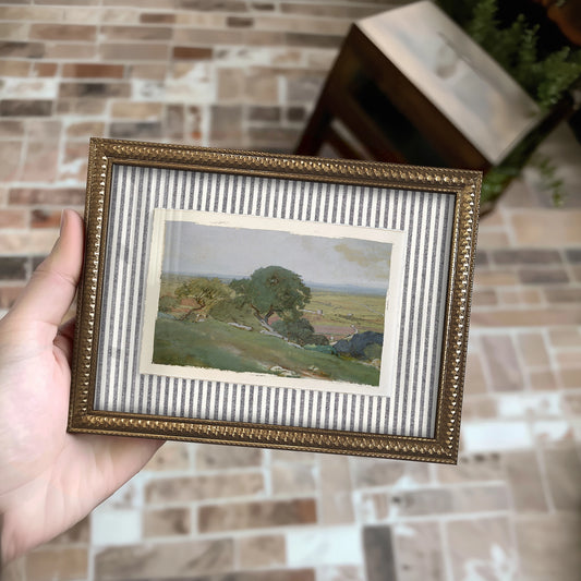 Mini Framed Giclée Art Print "Beneath the Oaks" 8"x6" (20x15cm) - MADE TO ORDER