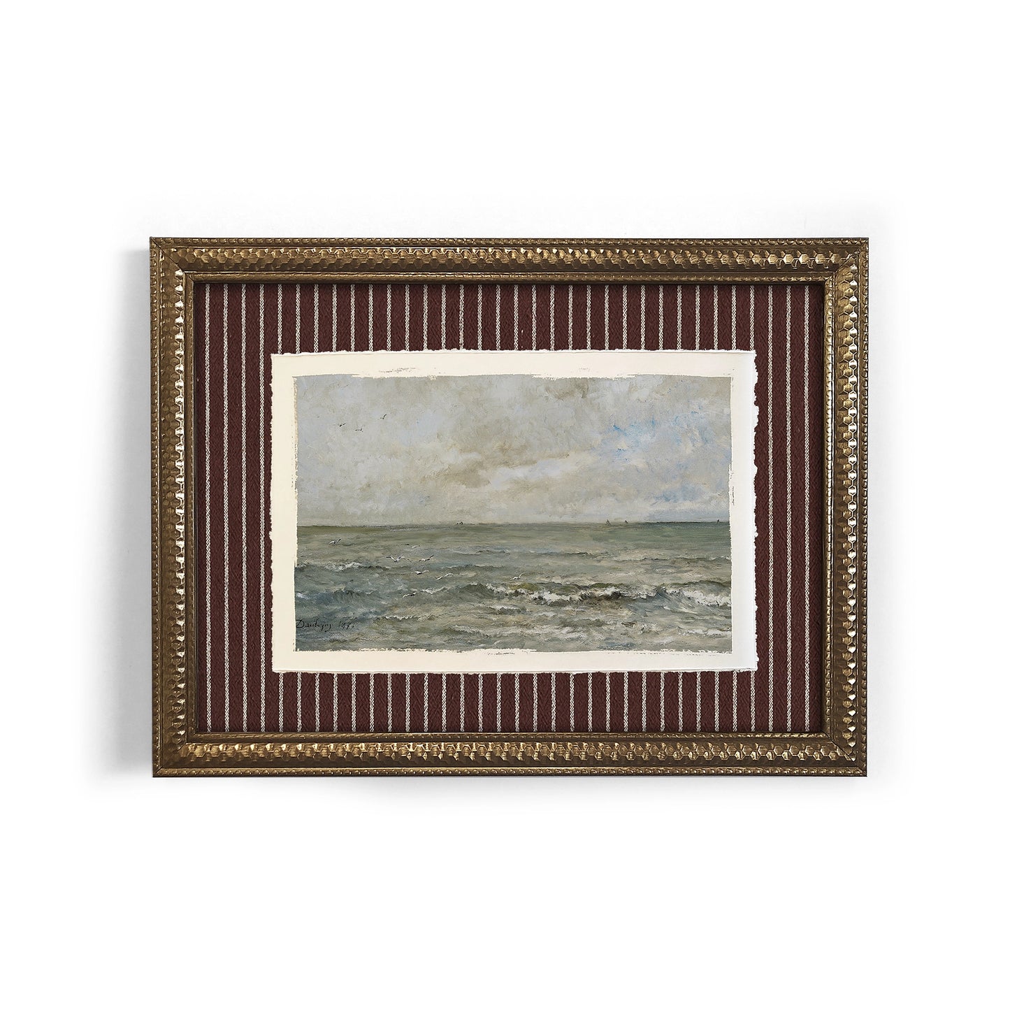 Mini Framed Giclée Art Print "North Sea" 8"x6" - MADE TO ORDER