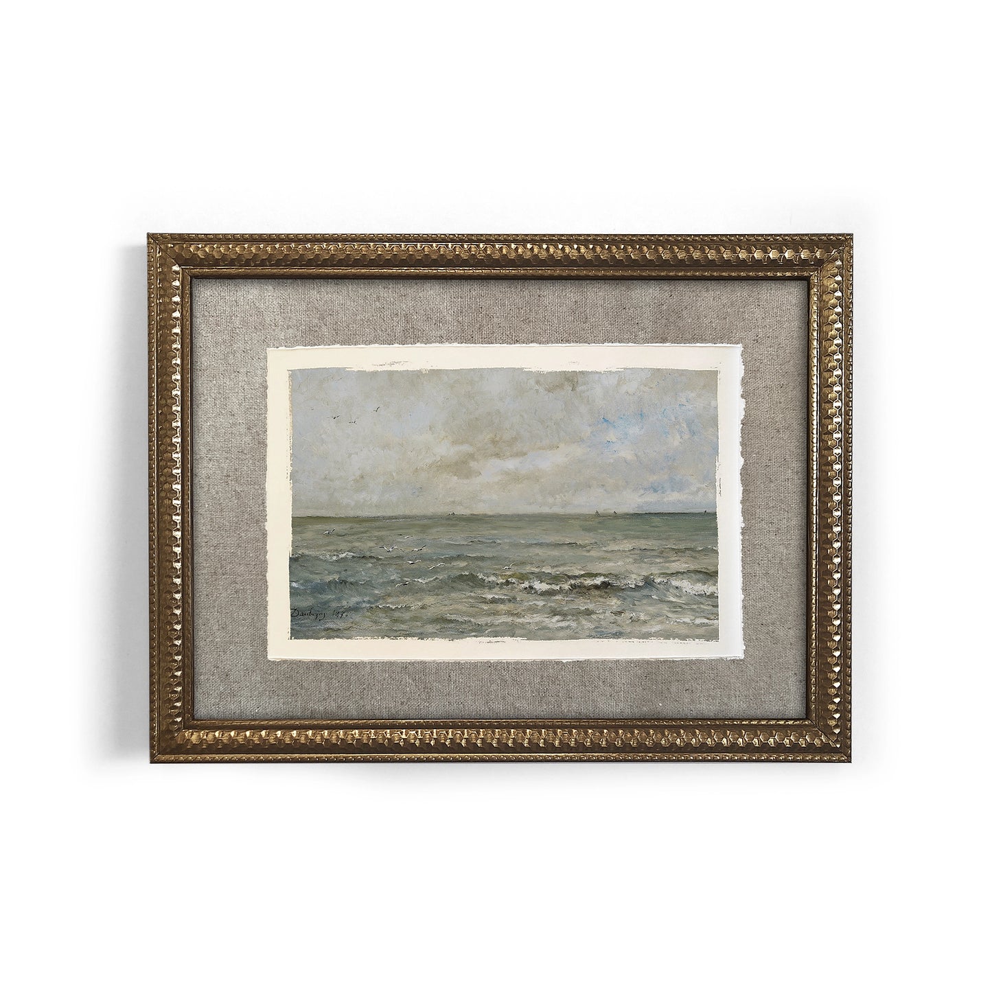 Mini Framed Giclée Art Print "North Sea" 8"x6" - MADE TO ORDER