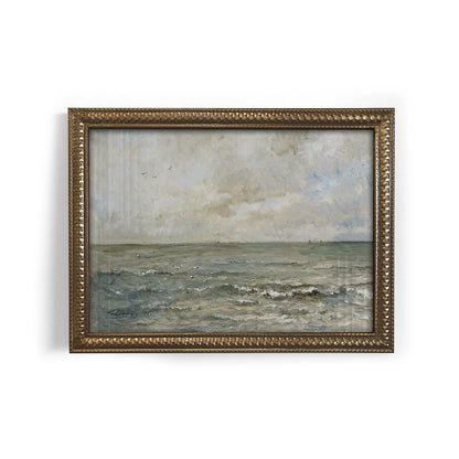 Mini Framed Giclée Art Print "North Sea" 8"x6" - MADE TO ORDER