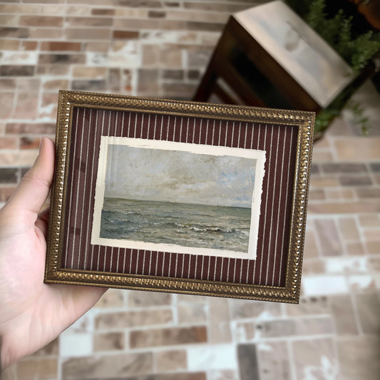 Mini Framed Giclée Art Print "North Sea" 8"x6" - MADE TO ORDER