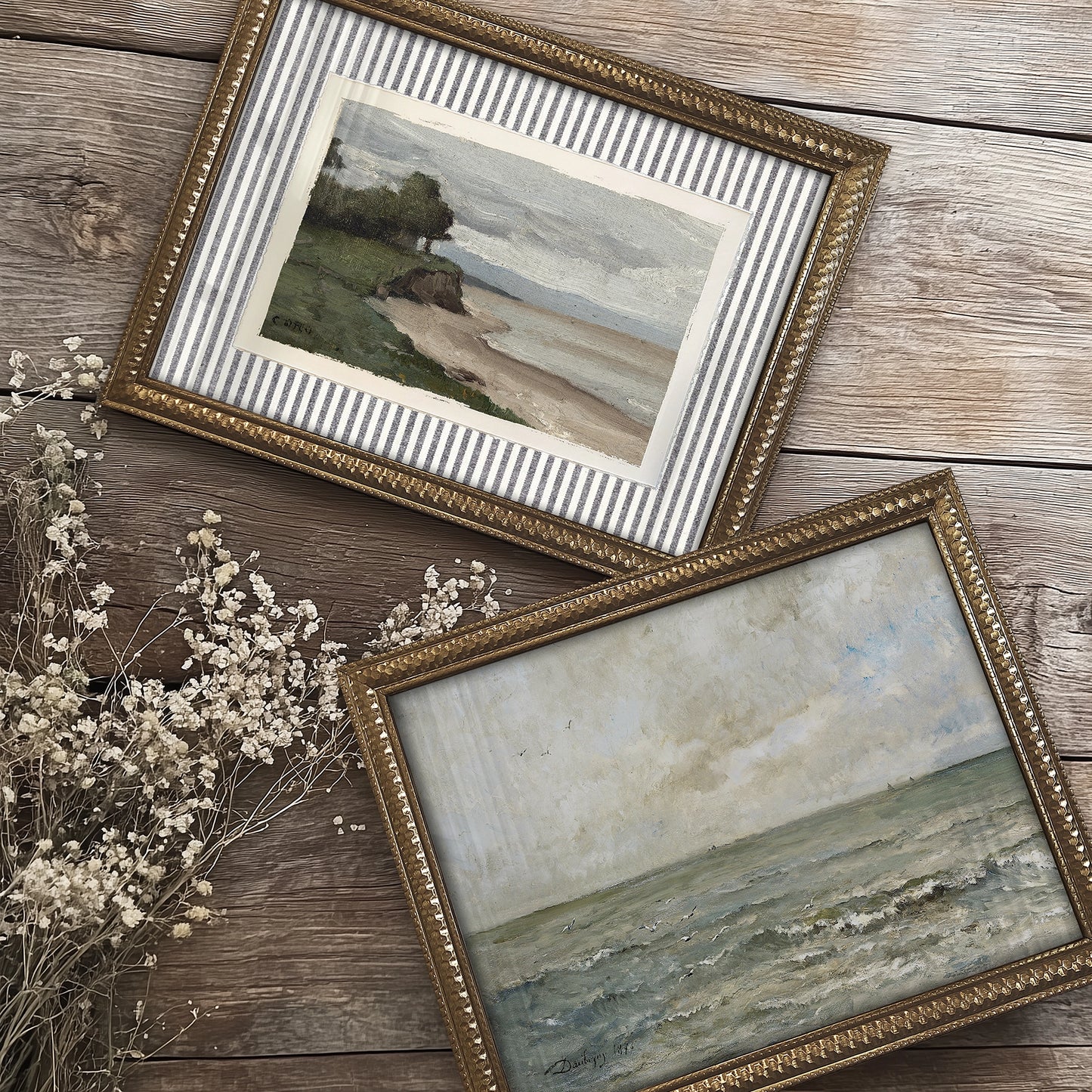 Mini Framed Giclée Art Print "North Sea" 8"x6" - MADE TO ORDER