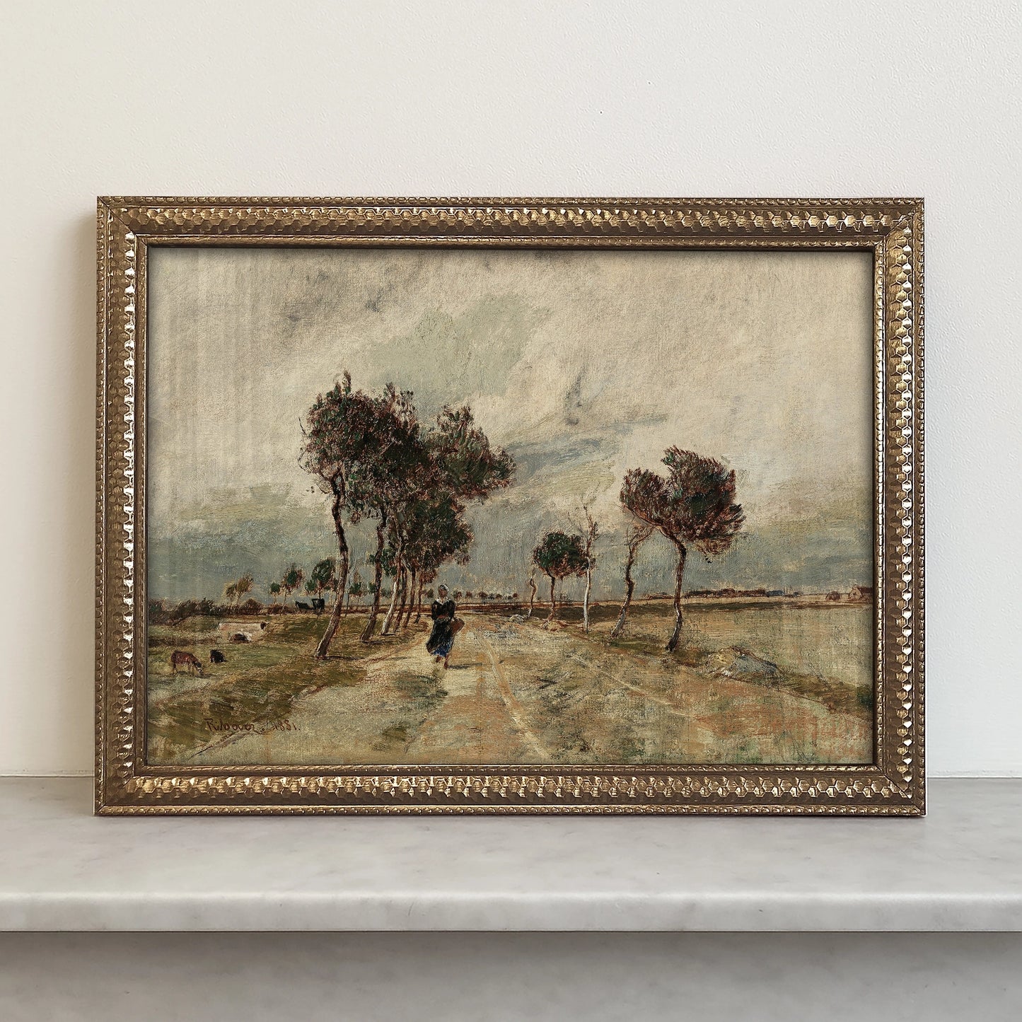 Mini Framed Giclée Art Print "Whispers of the Wind" 8"x6" - MADE TO ORDER