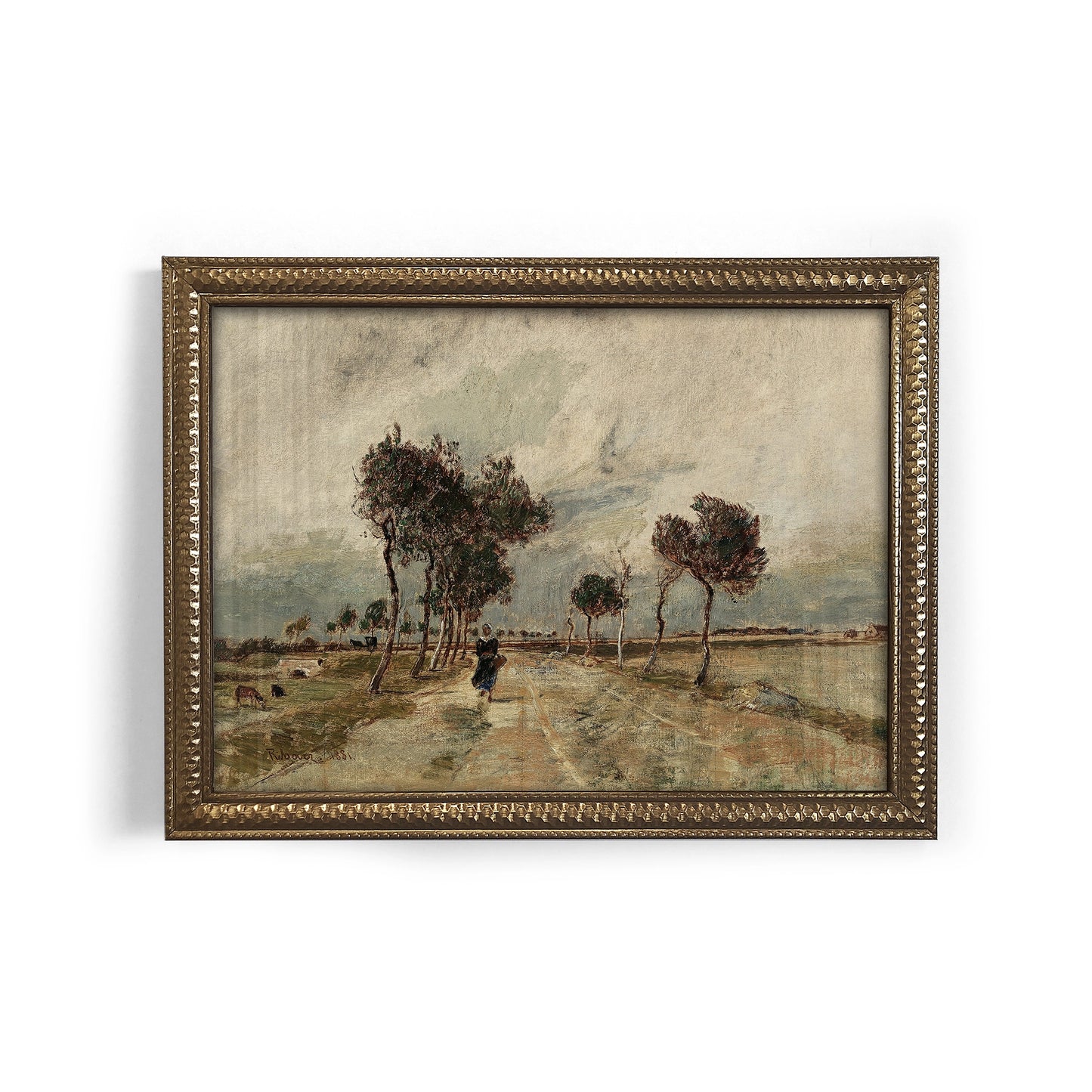 Mini Framed Giclée Art Print "Whispers of the Wind" 8"x6" - MADE TO ORDER