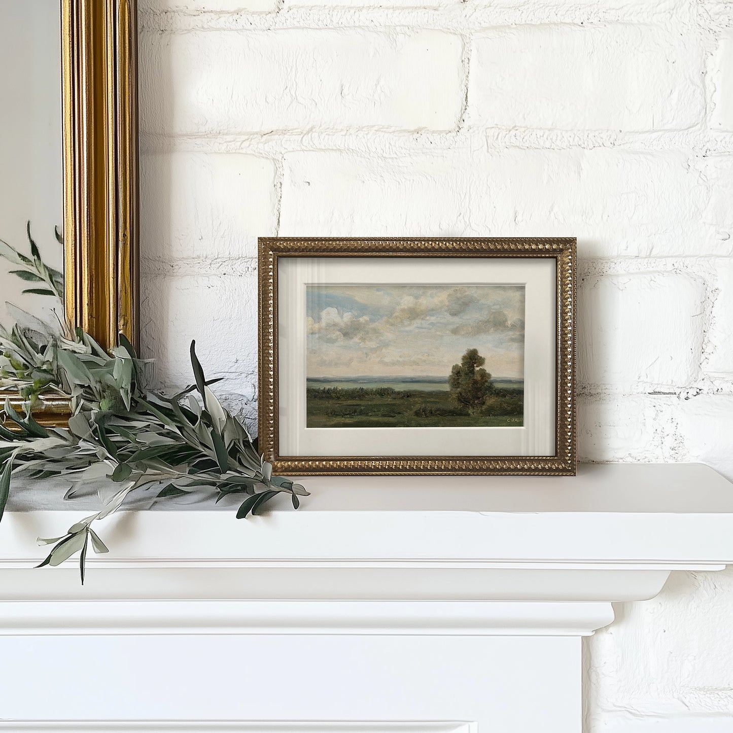 Mini Framed Giclée Art Print "Summer Pasture" 8"x6" - MADE TO ORDER