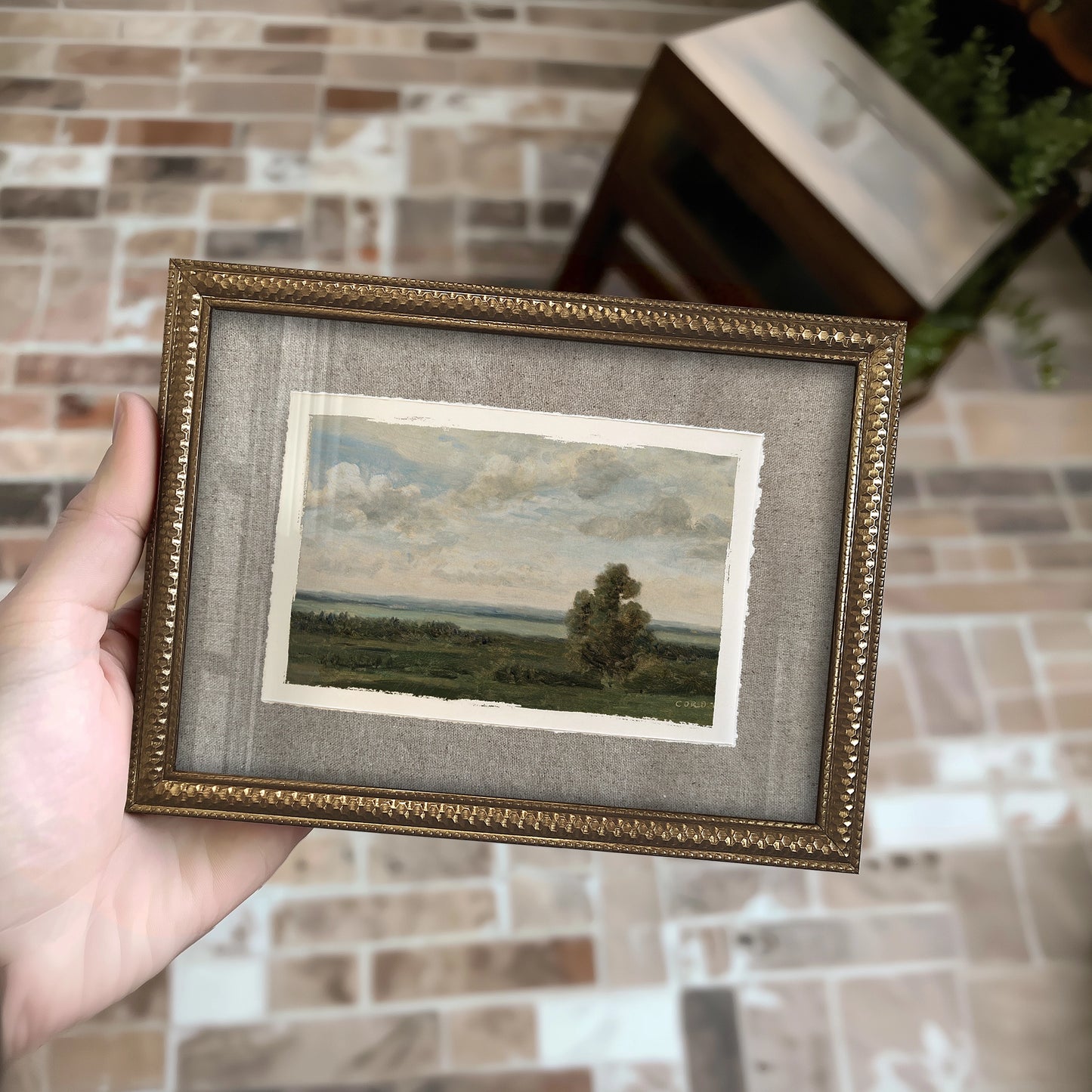 Mini Framed Giclée Art Print "Summer Pasture" 8"x6" - MADE TO ORDER