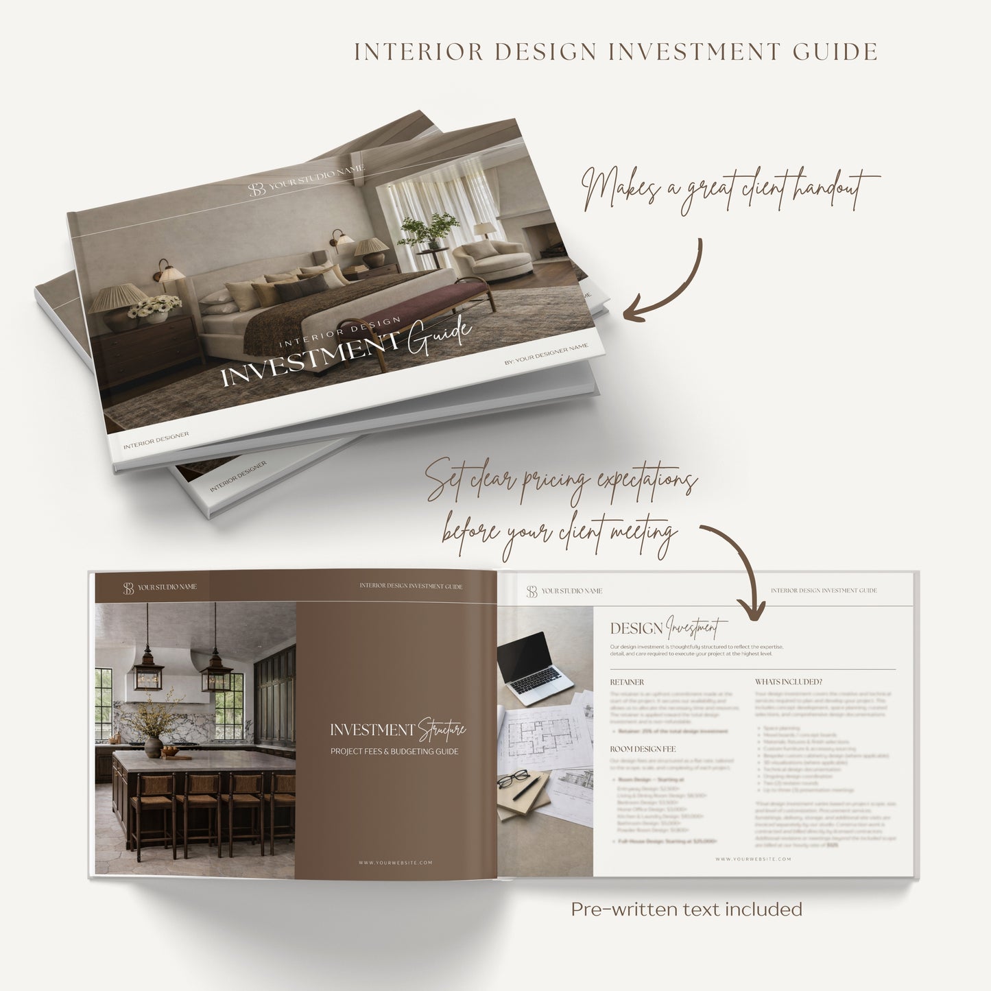 INVESTMENT GUIDE 🌟 Client Onboarding Template 🌟 Canva Template
