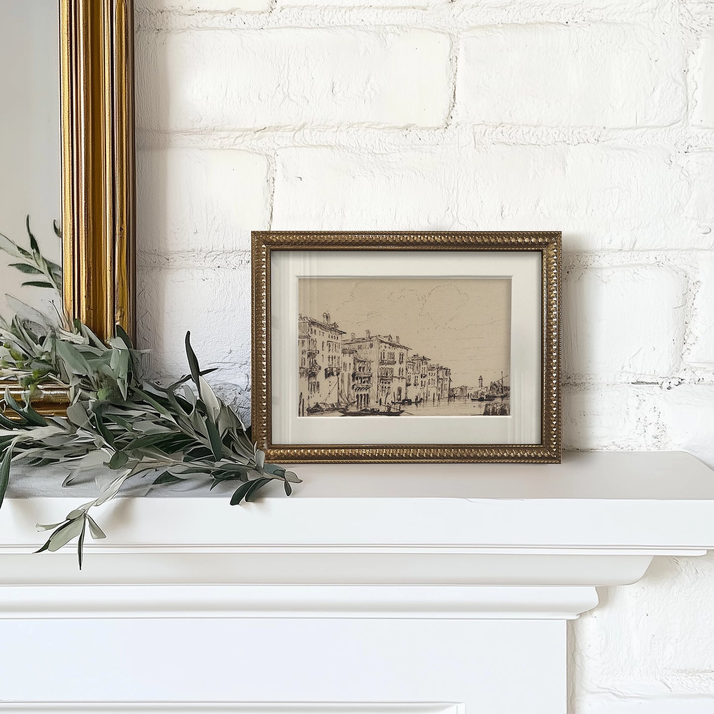 Mini Framed Giclée Art Print "Canale di Venezia" 8"x6" - MADE TO ORDER