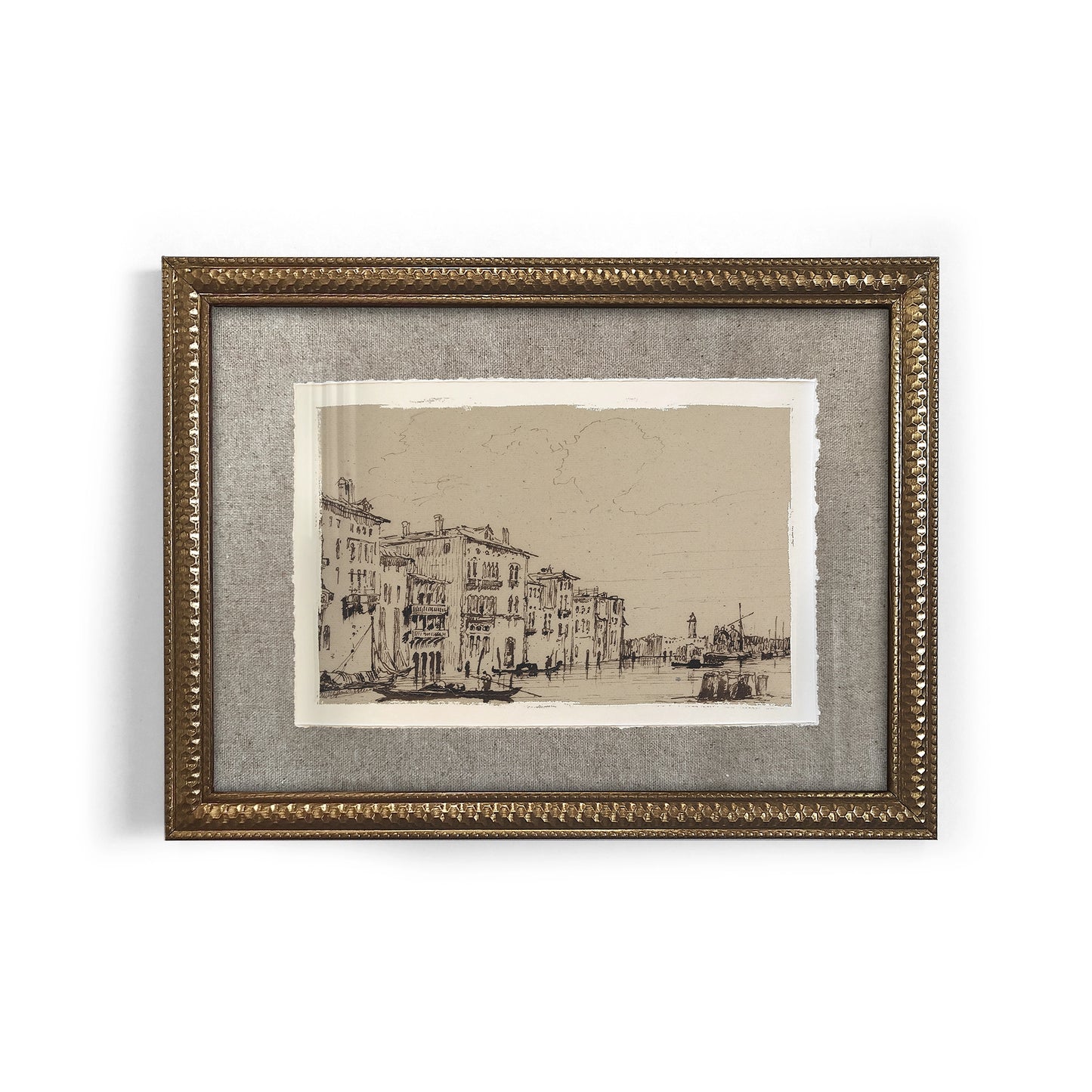 Mini Framed Giclée Art Print "Canale di Venezia" 8"x6" - MADE TO ORDER