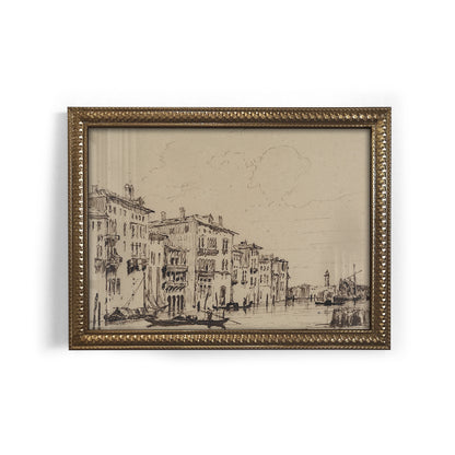 Mini Framed Giclée Art Print "Canale di Venezia" 8"x6" - MADE TO ORDER