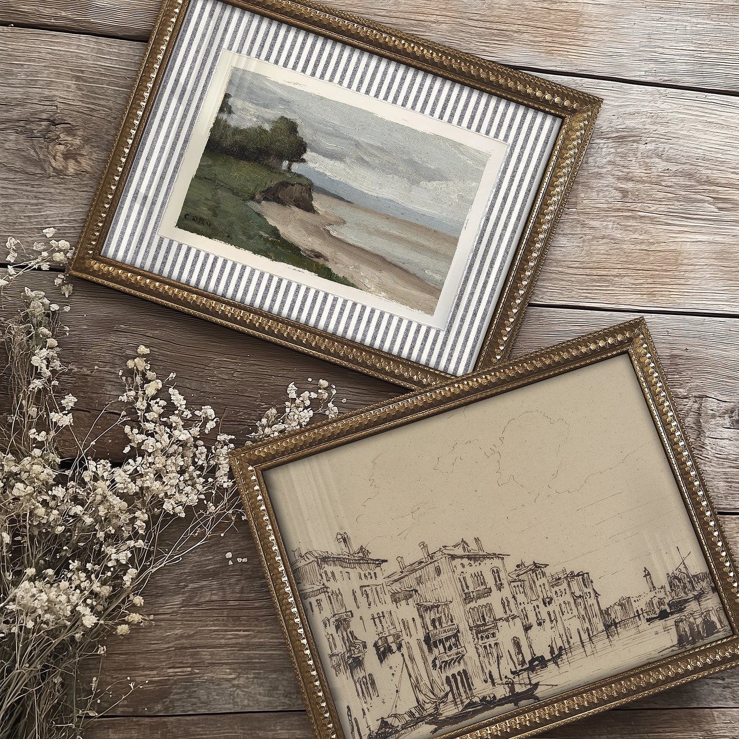 Mini Framed Giclée Art Print "Canale di Venezia" 8"x6" - MADE TO ORDER