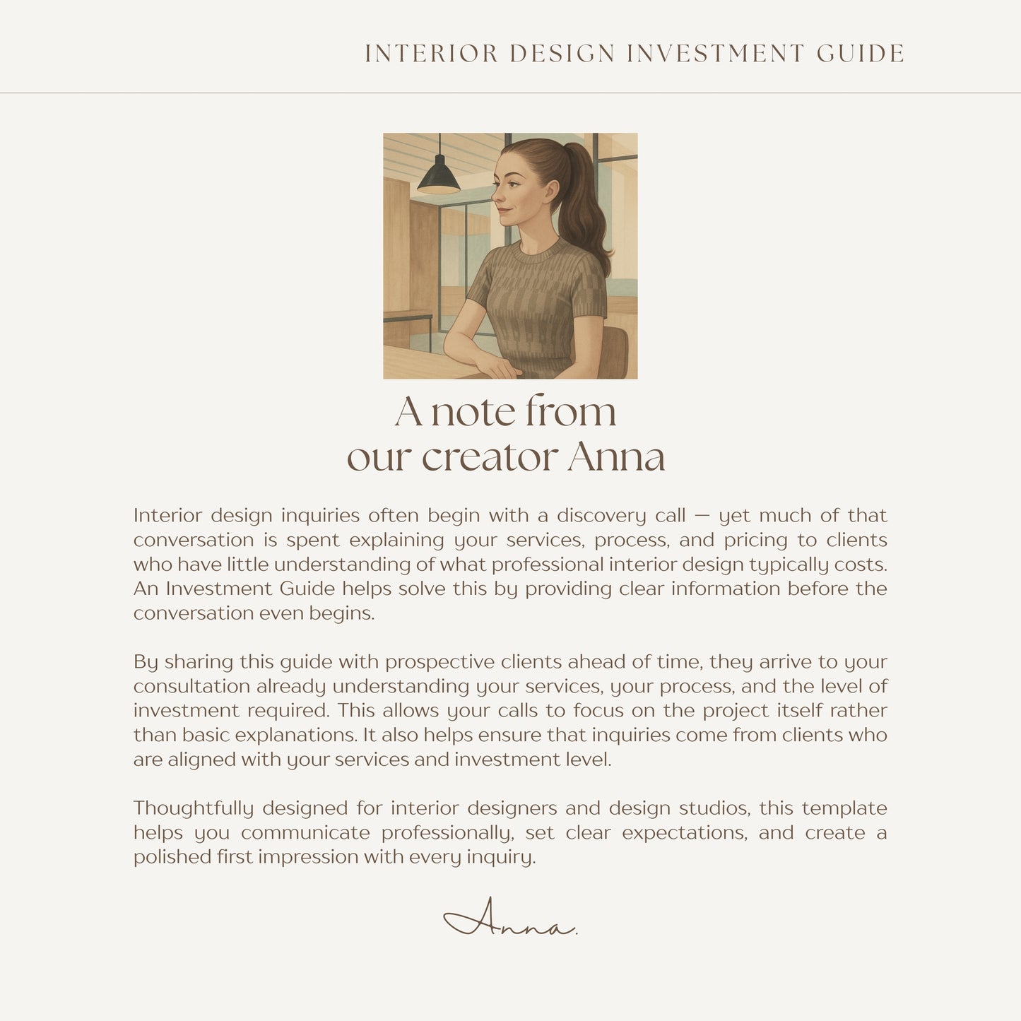 INVESTMENT GUIDE 🌟 Client Onboarding Template 🌟 Canva Template
