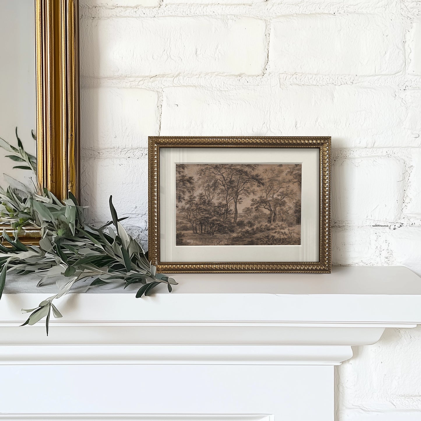 Mini Framed Giclée Art Print "Woodland" 8"x6" - MADE TO ORDER