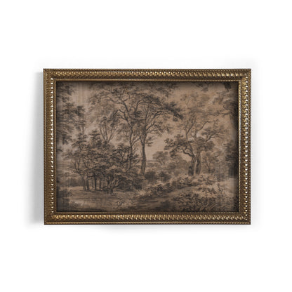Mini Framed Giclée Art Print "Woodland" 8"x6" - MADE TO ORDER