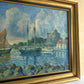 Vintage 1932 Swedish Coastal Oil Painting - 30"x24"