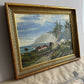 Vintage 1919 Mediterranean Landscape Oil Painting - 19"×15"