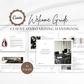 WELCOME GUIDE 🌟 Client Onboarding Template 🌟 Canva Template