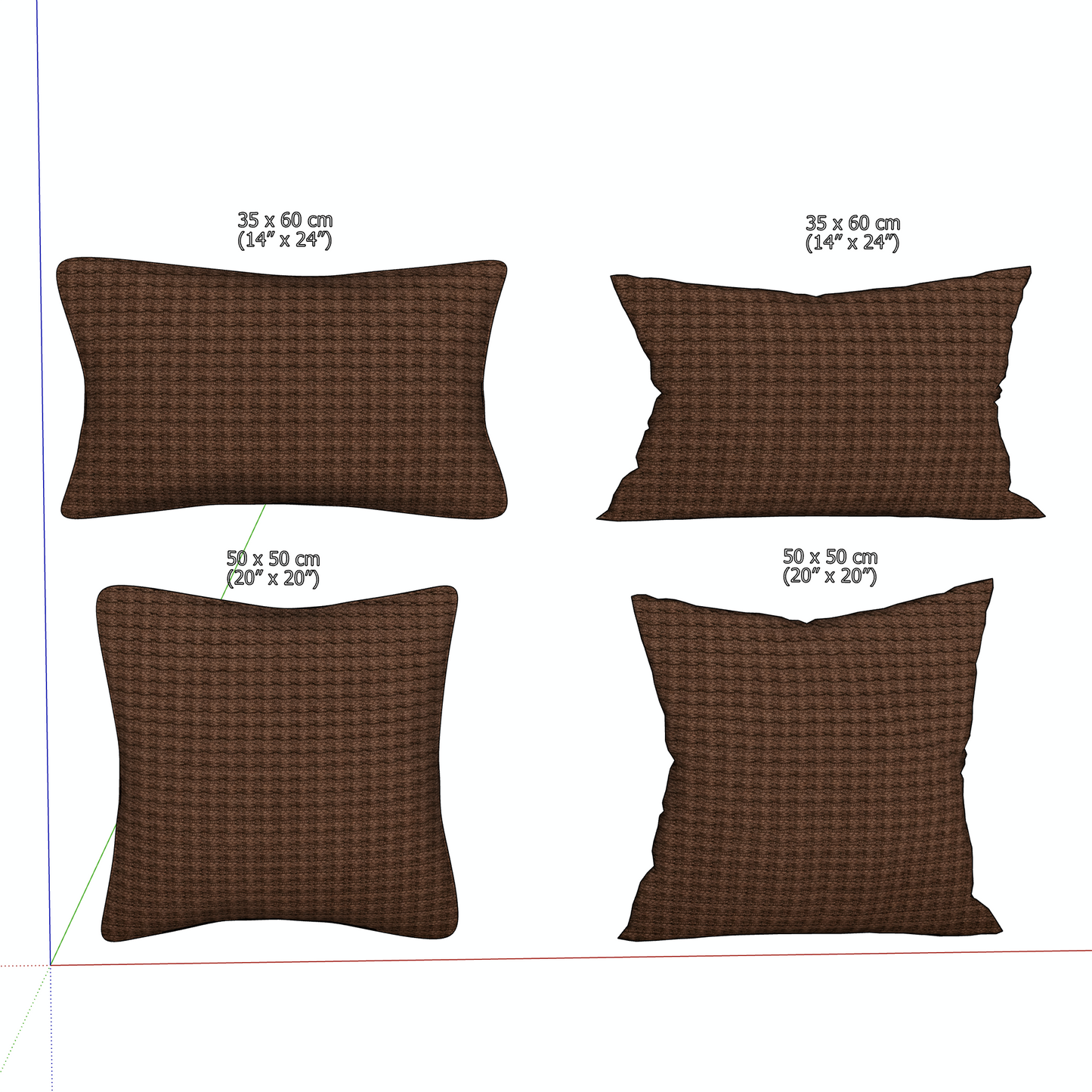 "ESPRESSO" WOVEN PILLOW - 3D SKETCHUP FILE (.skp)