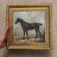 Framed Giclée Art Print "The Dark Racer Horse" 11” x 11” - MADE TO ORDER