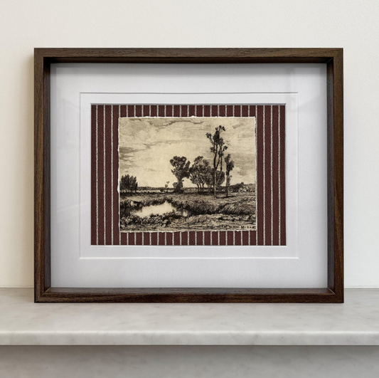 Framed Giclée Art Print "Calm River" 10.4” x 8.3” - MADE TO ORDER