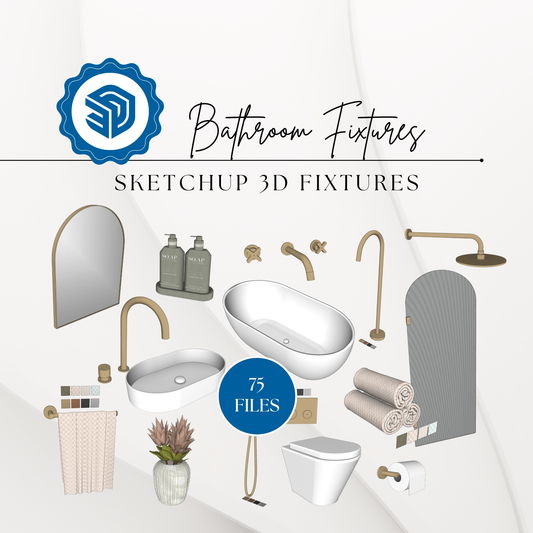3D SKETCHUP BATHROOM FIXTURES 🌟 SketchUp Ressources