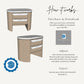 "ARLO" CURVED BEDSIDE TABLE - 3D SKETCHUP FILE (.skp)