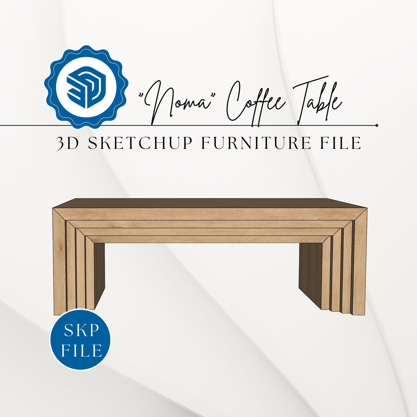 "NOMA" COFFEE TABLE - 3D SKETCHUP FILE (.skp)