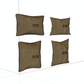"TOVA" VELVET PILLOW - 3D SKETCHUP FILE (.skp)